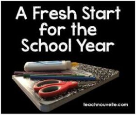 Fresh Start for the School Year