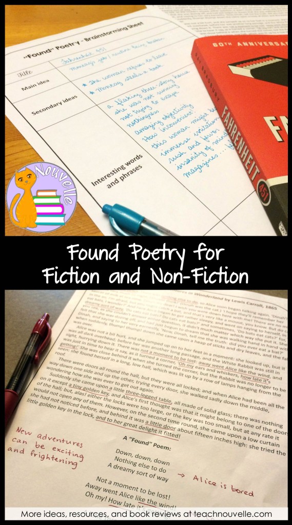 Looking for ways to get your students to dig deeper into fiction and non-fiction? Try Found Poetry and get them to examine texts with a new lens.