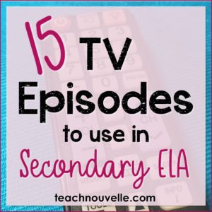 Using television in the classroom can be a great way to engage students, while still teaching the standards. Here are 15 TV episodes to use in ELA to teach genre, narrative techniques, characterization, and much more. Blog post from teachnouvelle.com.