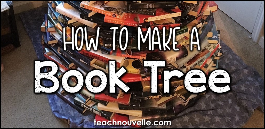 A book tree is a great holiday decoration for nerds and English teachers, am I right? This can be great for your home, office, or classroom! Here's how to make a book tree AND our book tree reveal for 2017. :) Blog post at teachnouvelle.com.