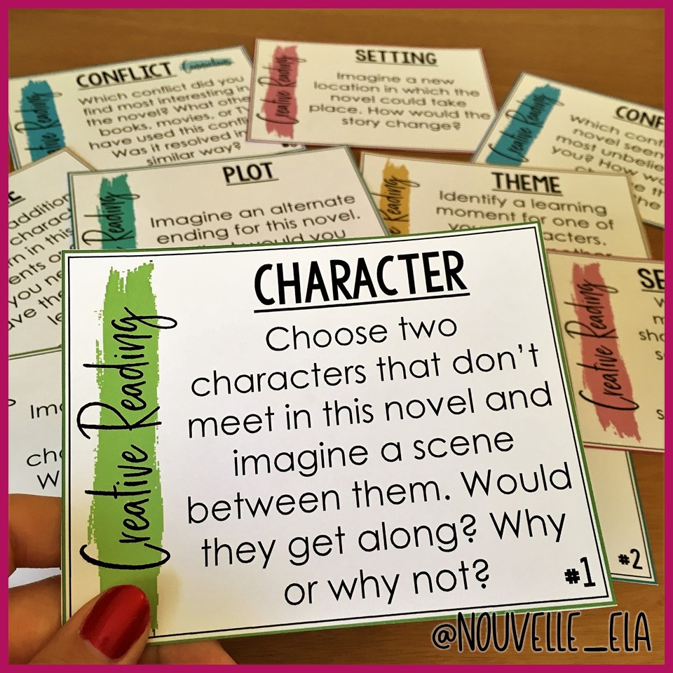 Character Creative Reading Card