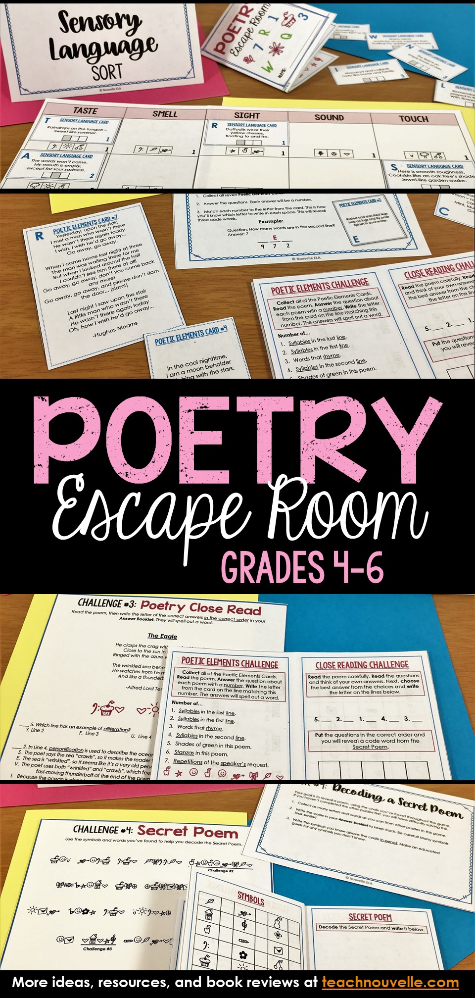 Poetry Escape Room Grades 4-6