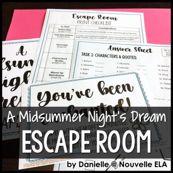 A Midsummer Night's Dream Escape Room