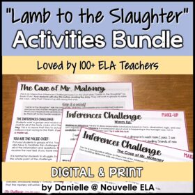 Lamb to the Slaughter -Activities-Bundle