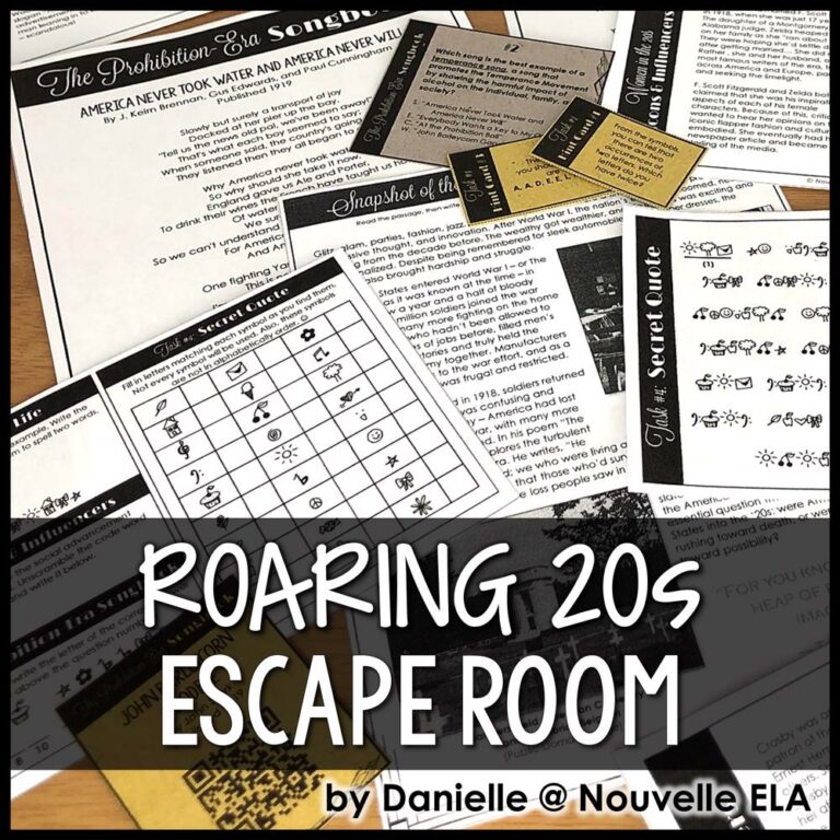 The Great Gatsby Escape Room - Introduction to the Roaring Twenties ...