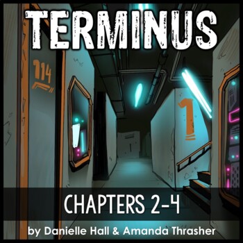 "Terminus Chapters 2-4" is written over an image of an underground, dim looking building. Terminus is a digital escape room designed to help students with making inferences