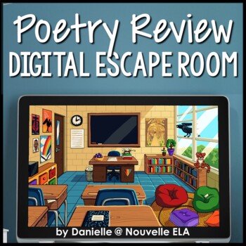 poetry review activity in a digital escape room