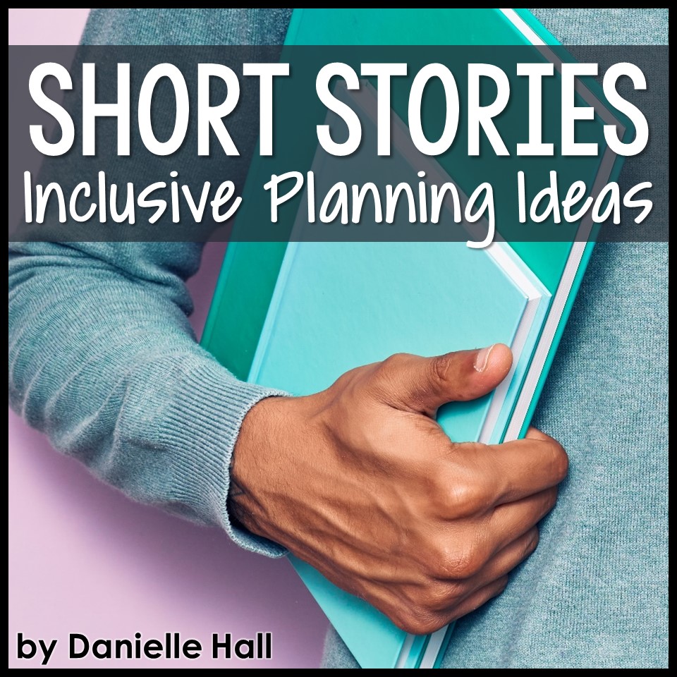 inclusive short story planning ideas lays atop a person holding a book