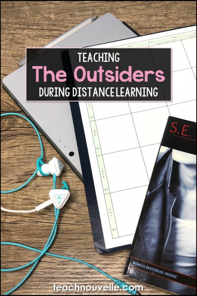 Teaching The Outsiders During Distance Learning Pin Nouvelle ELA