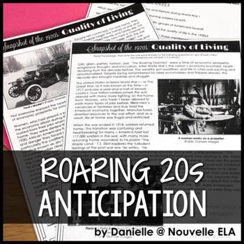 The Great Gatsby Anticipation Roaring 20s Reading Cover