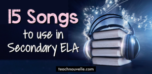 Using music in the secondary classroom is a great way to engage students, so here are some songs to use in ELA, and some ways to use them. (Blog post)