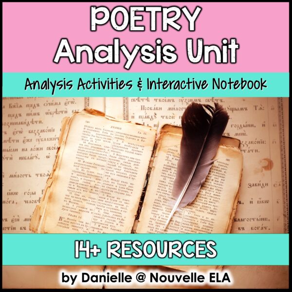 Poetry Unit ISN with analysis activities and interactive notebook option including 14+ resources