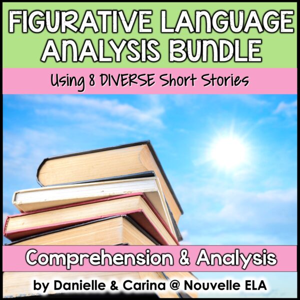 Figurative Language Analysis - Diverse short story Activity Bundle Cover