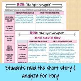 Highly Effective Irony Analysis Activity Using Short Story "The Paper Menagerie" - Image 2