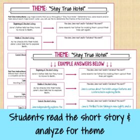 Highly Effective Theme Analysis Activity Using Short Story "Stay True Hotel" - Image 2