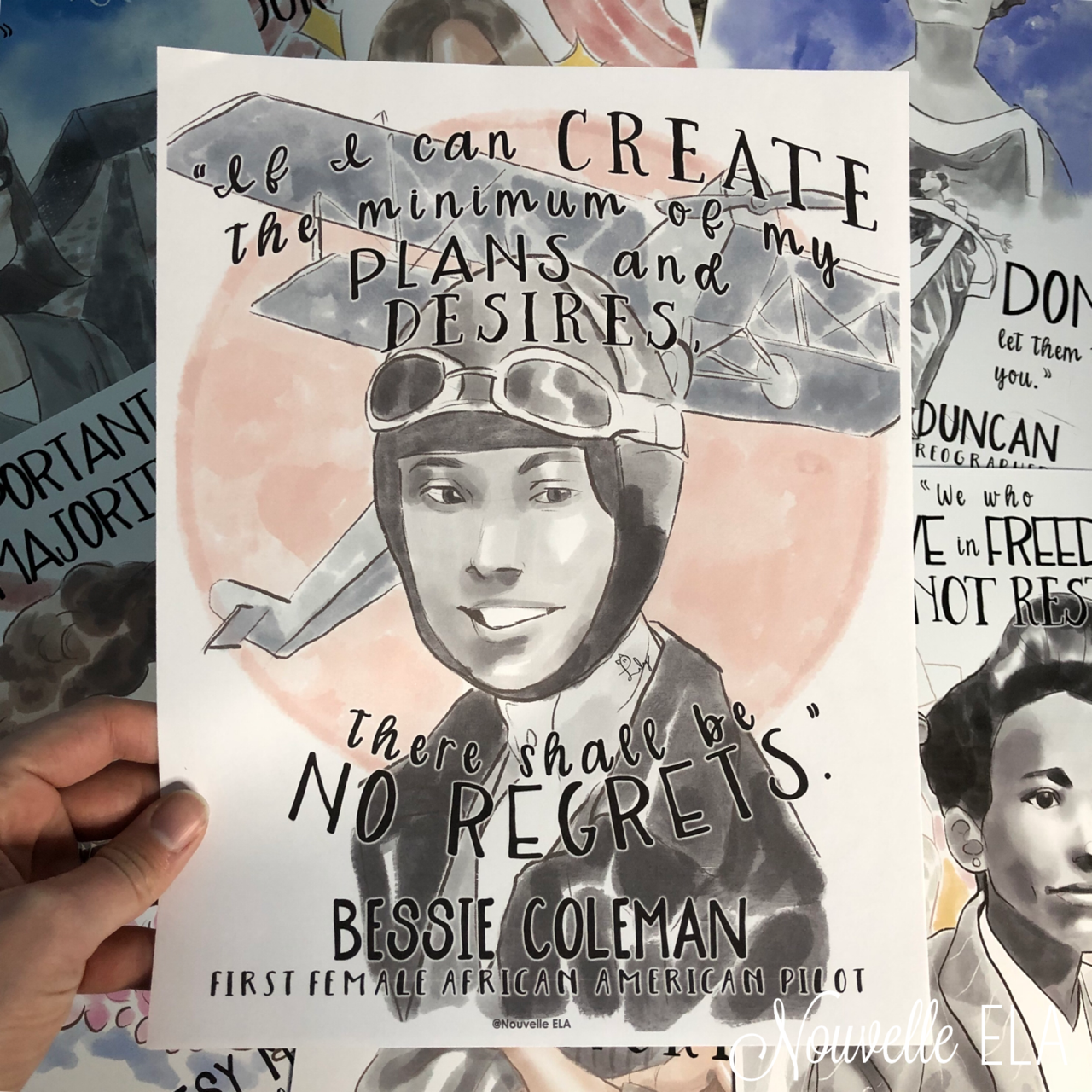 Women's History Poster - Bessie Coleman