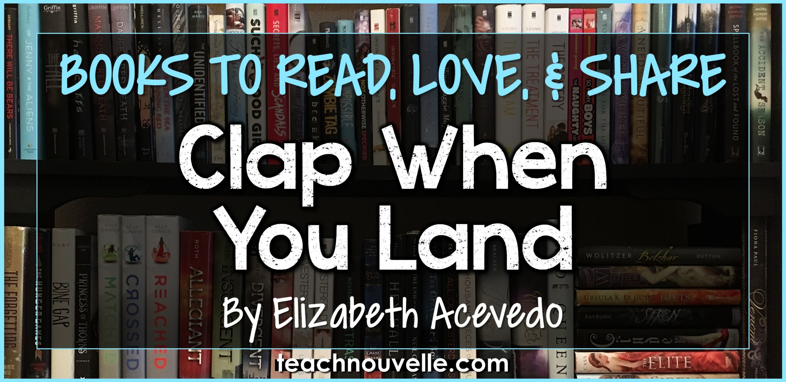 Books to Read, love, and share: Clap When You Land by Elizabeth Acevedo cover