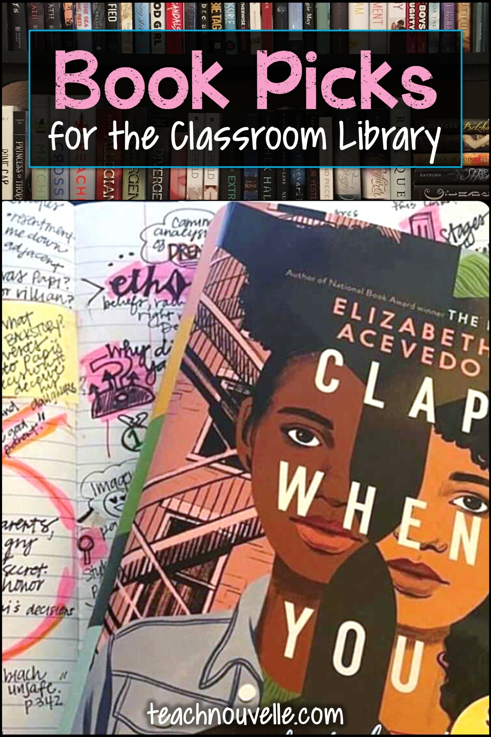 Clap When You Land by Elizabeth Acevedo is a great choice for your high school classroom library! Check out this blog post for teaching ideas and text pairing suggestions.